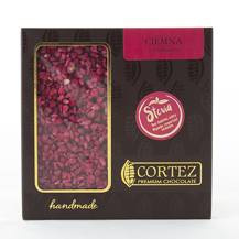 Czekolada ciemna z malinami BEZ CUKRU 85g