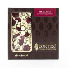 Czekolada mleczna z wiśniami i jabłkiem 85g