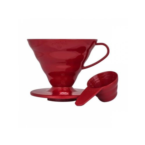 Hario plastikowy Dripper 2 filiż., czerwony