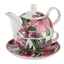 Zestaw do herbaty Tea For One porcelana Altom Design Hibiskus