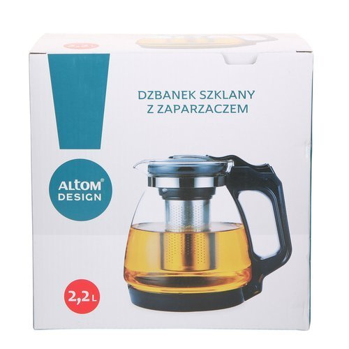 Dzbanek szklany z zaparzaczem 2,2l