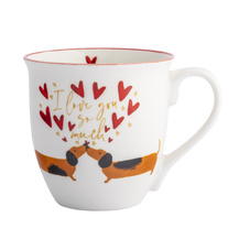 Kubek baryłka 630ml Jamniki