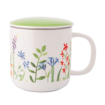 Kubek z zaparzaczem i pokrywką 380ml Przebudzenie natury