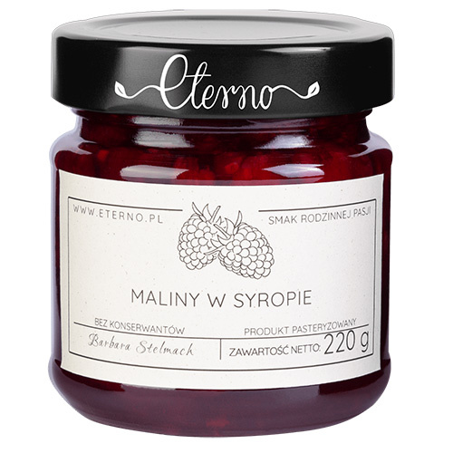 Maliny w syropie