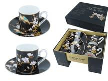 Kpl. 2 filiżanek ze spodkami - Paradise Flowers (CARMANI)