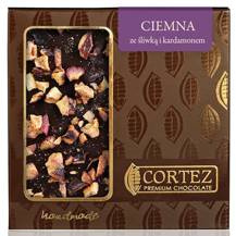 Czekolada ciemna ze śliwkami i kardamonem 85g