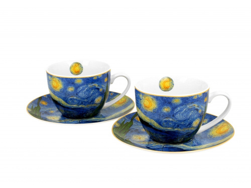 Komplet 2 filiżanek 280ml Van Gogh Starry Night