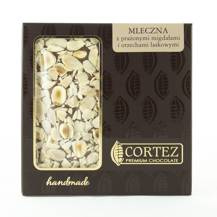 Czekolada mleczna z prażonymi migdałami i orzechami laskowymi 85g