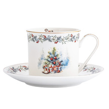 Filiżanka ze spodkiem 220ml Magia świąt