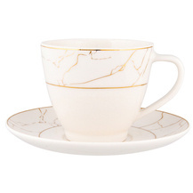 MARIAPAULA ECRU NOVA MARBLE FILIŻANKA 250ML ZE SPODKIEM 15CM