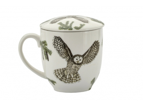 Ptaki Polski Kubek z zaparzaczem Puszczyk