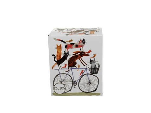 Kubek z zaparzaczem 400ml Psi świat Pies na rowerze