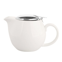 Regular czajnik z zaparzaczem 450 ml porcelana kremowa