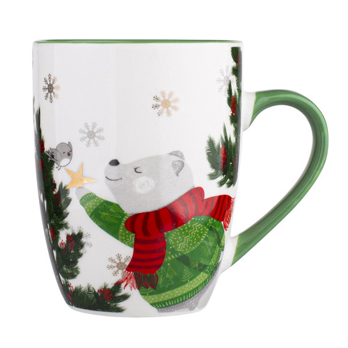 Kubek Baryłka Zielony 300ml Christmas Bear