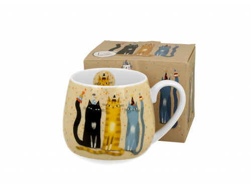 Kubek baryłka  430ml Koci Świat Party