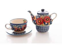 Bolesławiec zestaw Tea For One