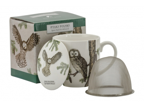 Ptaki Polski Kubek z zaparzaczem Puszczyk