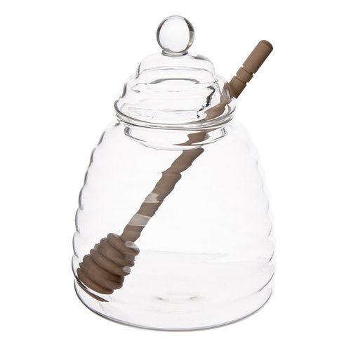 Szklany pojemnik na miód
