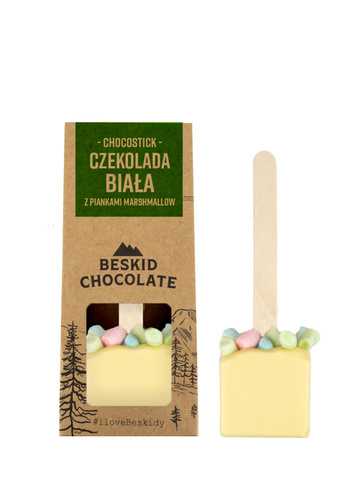 Chocostick z czekolady białej z piankami marshmallow 45g 