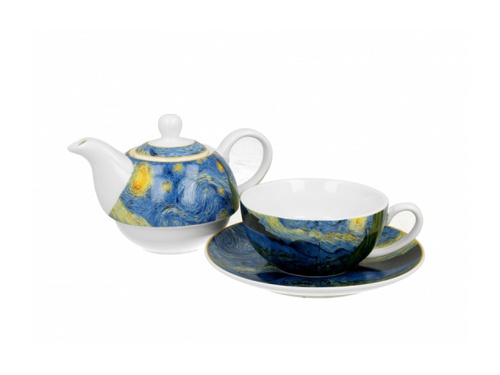 Tea For One Van Gogh Starry Night z zaparzaczem