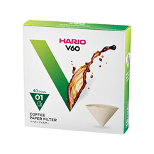 Hario filtry papierowe brązowe 40szt. do dripa V60-01