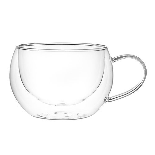 Komplet dwóch szklanek z podwójną ścianką i dnem termiczne 300 ml