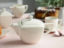 REGULAR CZAJNIK Z ZAPARZACZEM 550 ML PORCELANA KREMOWA