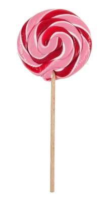 Lizak okrągły truskawkowy 25g