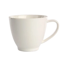 Filiżanka porcelanowa ze spodkiem MariaPaula Nova Ecru kremowa 250 ml 