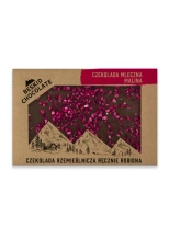 Czekolada mleczna z malinami 70g