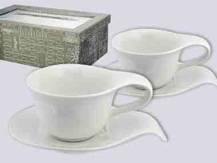 Filiżanki ze spodkami - 2 szt
