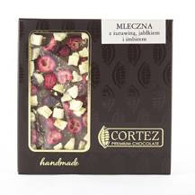 Czekolada mleczna z żurawiną, jabłkiem i imbirem 85g