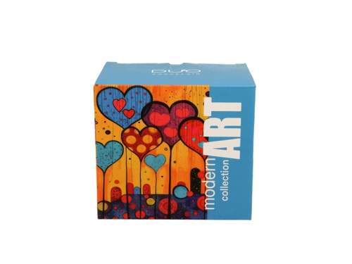 Kubek Modern Art z zaparzaczem 450ml Hearts