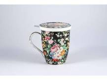 BONE CHINA KUBEK SITKO ZAPARZACZ Czarny