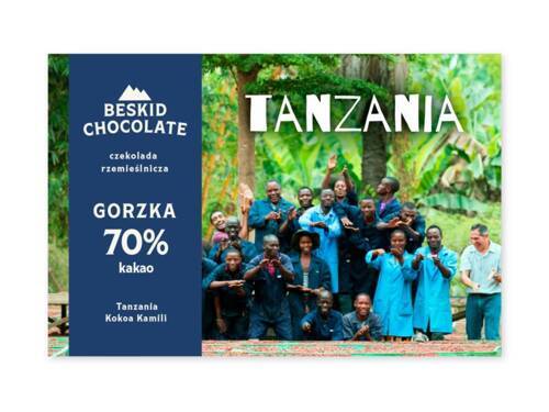 Czekolada ciemna Tanzania Kokoa Kamili BIO 70%