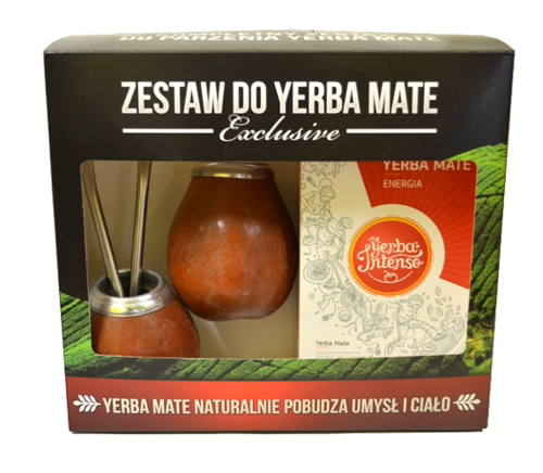 Zestaw yerba mate EXCLUSIVE Intenso - Energia 250g + Matero  2szt + Bombilla  2szt